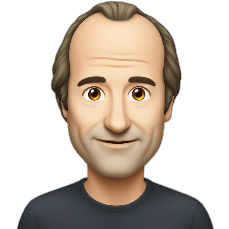 Xavier Niel Free face big nose balding hair emoji