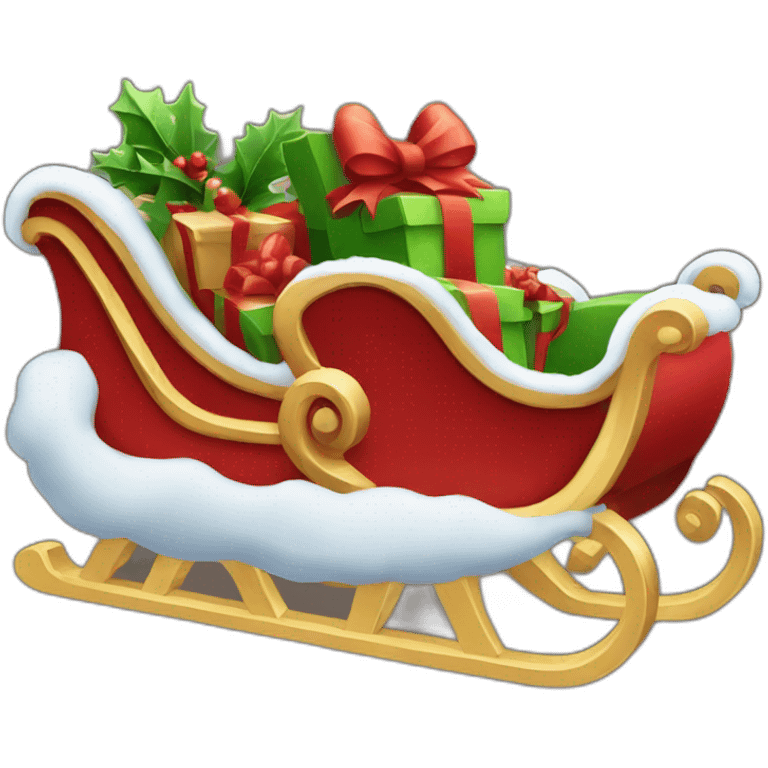 sleigh christmas emoji