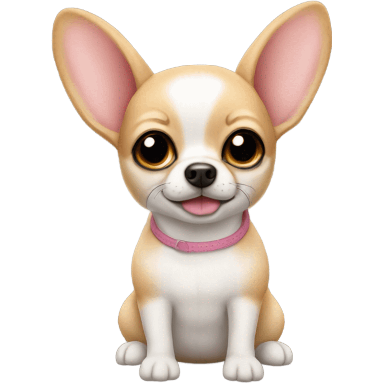 Stuffed animal bunny chihuahua  emoji