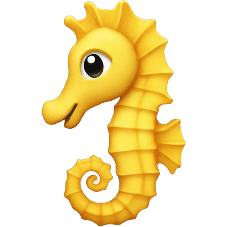 Yellow seahorse emoji