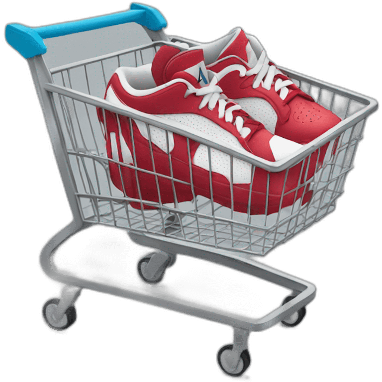 Jordan shoes in a shopping cart emoji