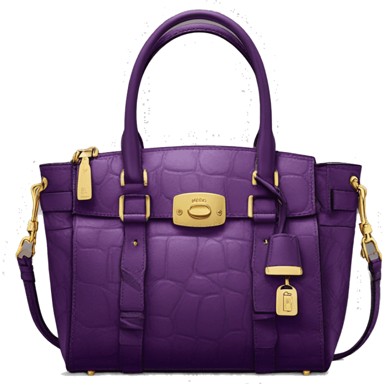 Realistic mulberry dooney michael kors satchel purse.  emoji