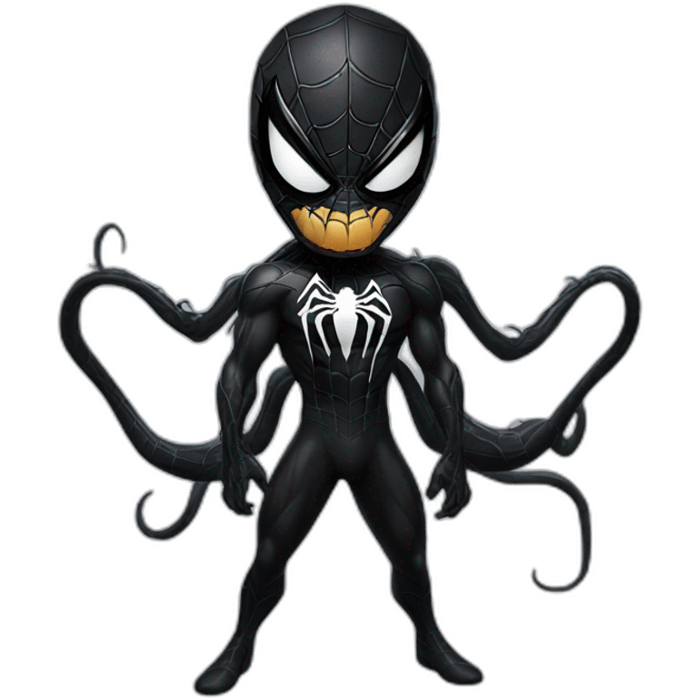 venom with spiderman emoji