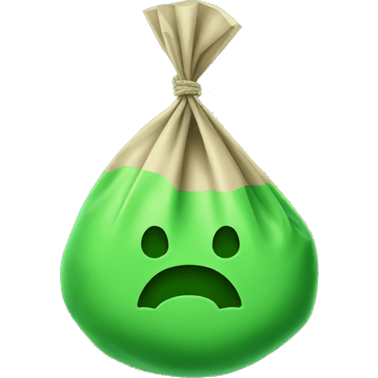 bag of green stuff emoji