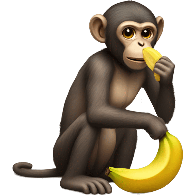 monkey eating banana  emoji