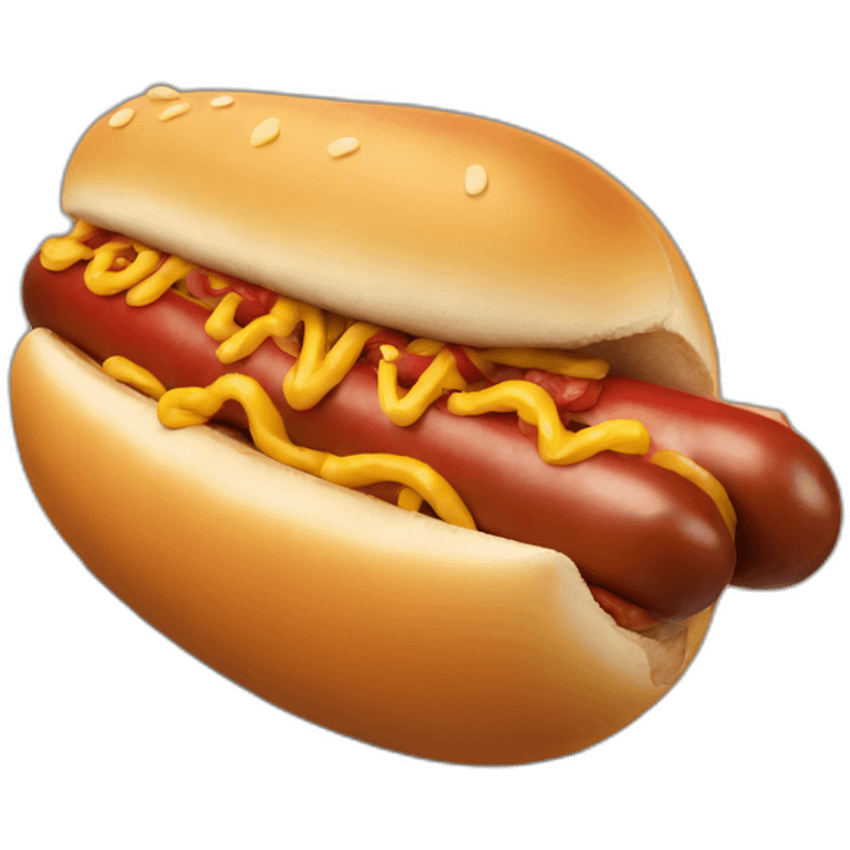 Big hotdog emoji