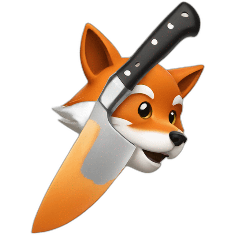 fox cooking knife emoji