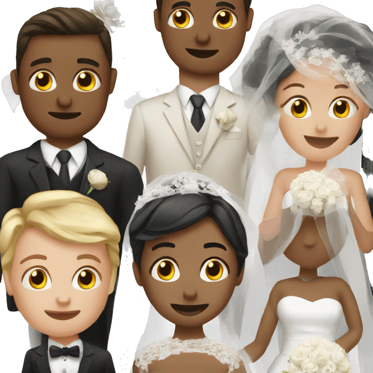 Things related to a wedding emoji