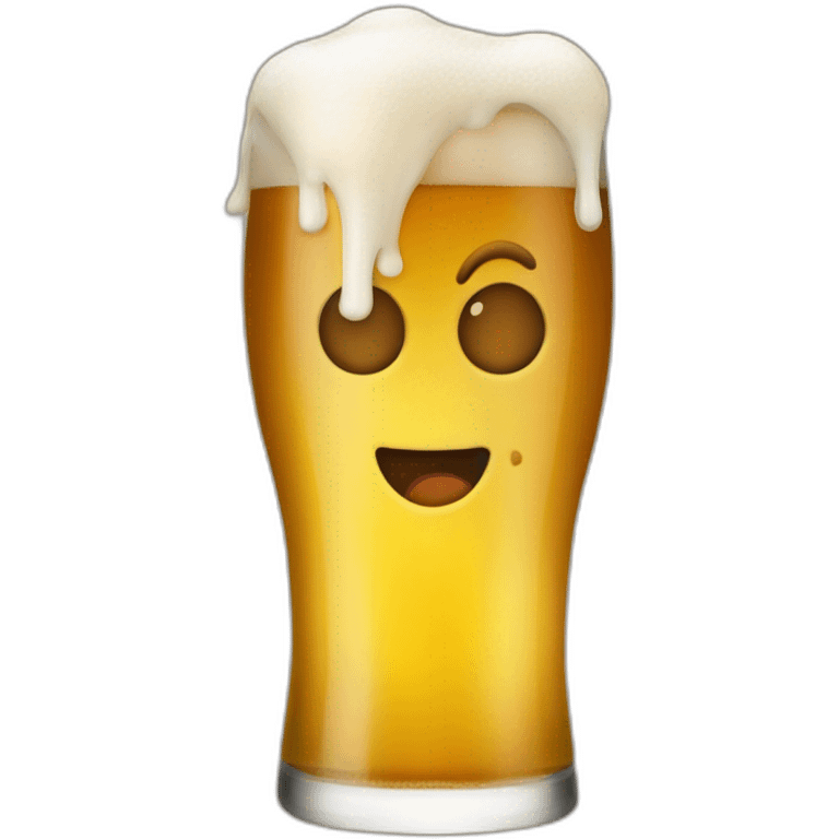 Écureuil qui boit une bière emoji