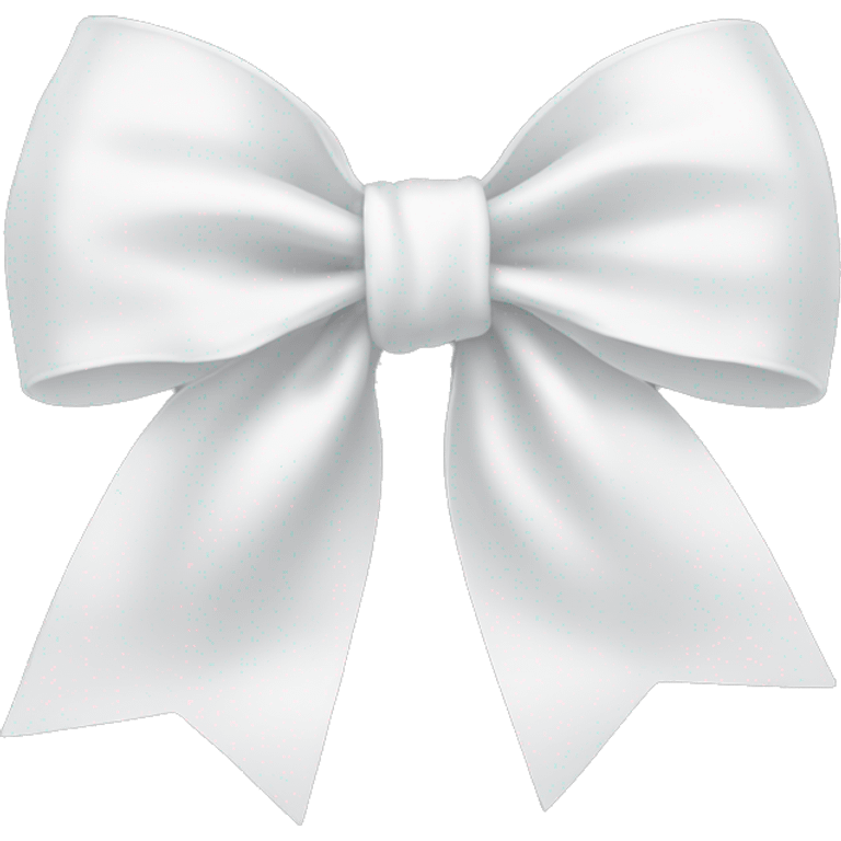 White bow on white bow emoji