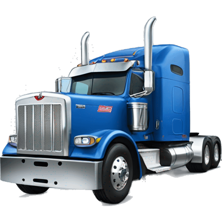 Blue peterbilt 379 emoji