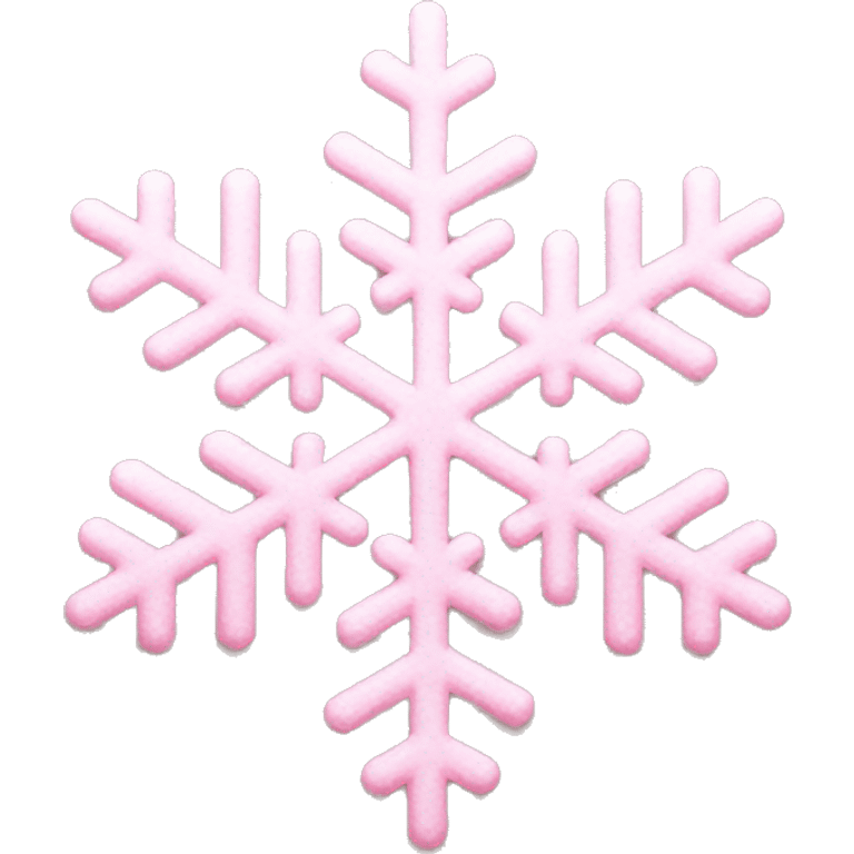 Light pink snowflake emoji