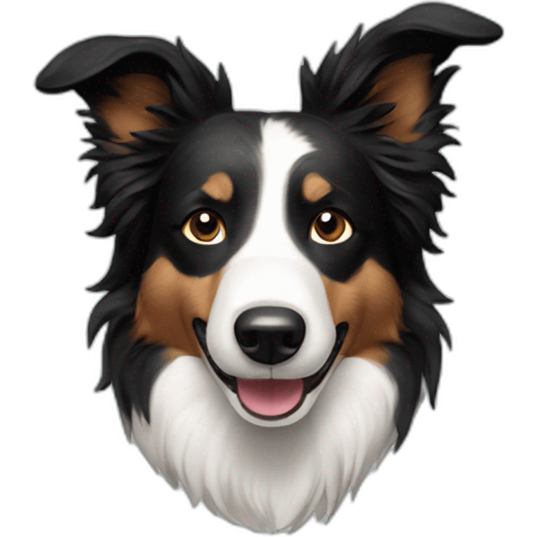 happy border collie emoji