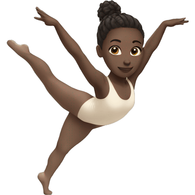 Gymnastic white skin emoji