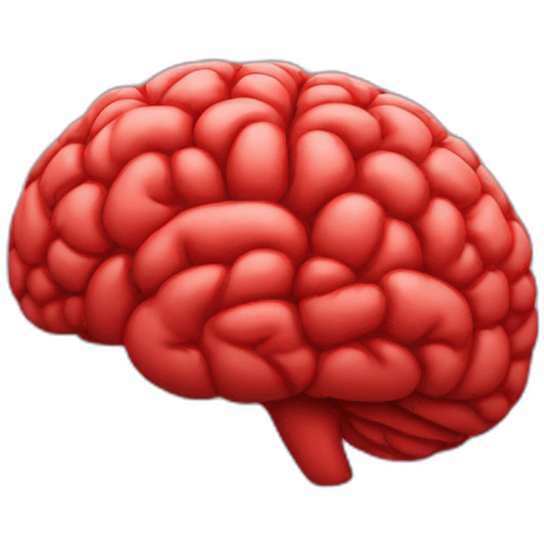 Red Brain emoji