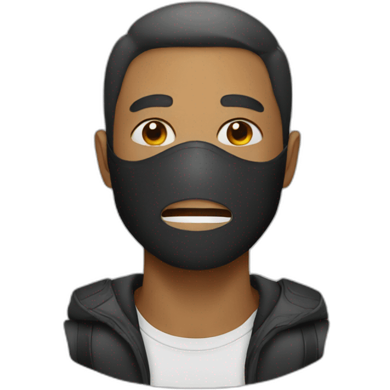 Man with mask emoji