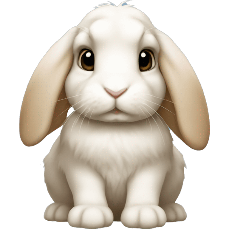 Mini lop rabbit emoji