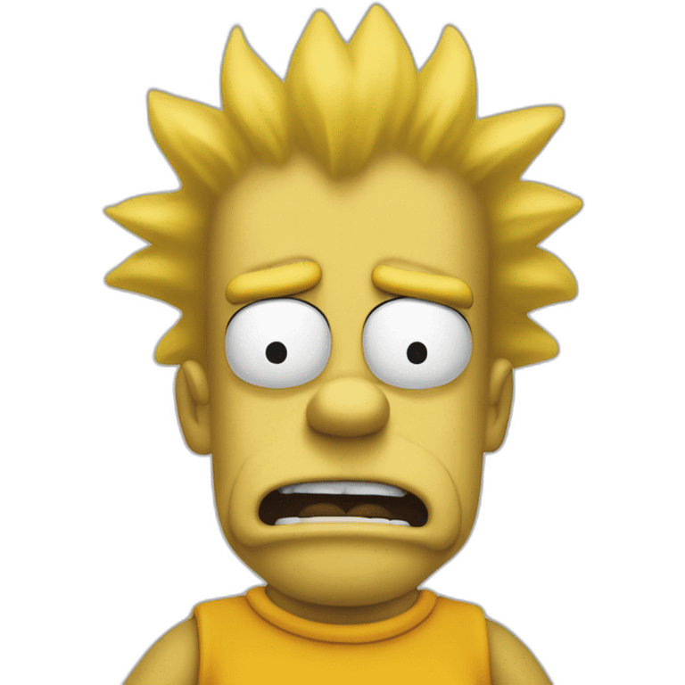 Bart simpson qui fais le fou emoji