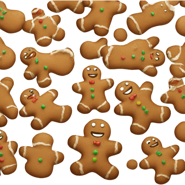 Gingerbread man emoji