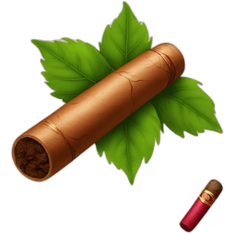 Red vine and cigar emoji