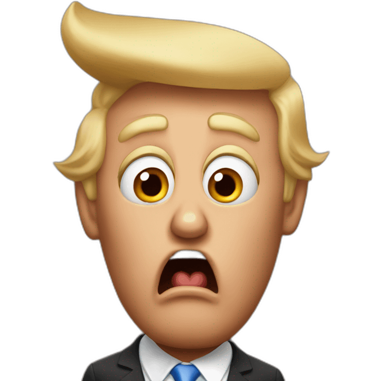 Donald Trump who is shocked emoji