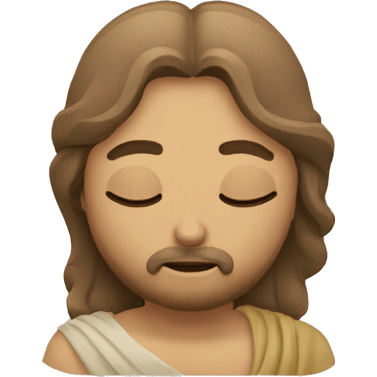 jesus budha sleep pose emoji