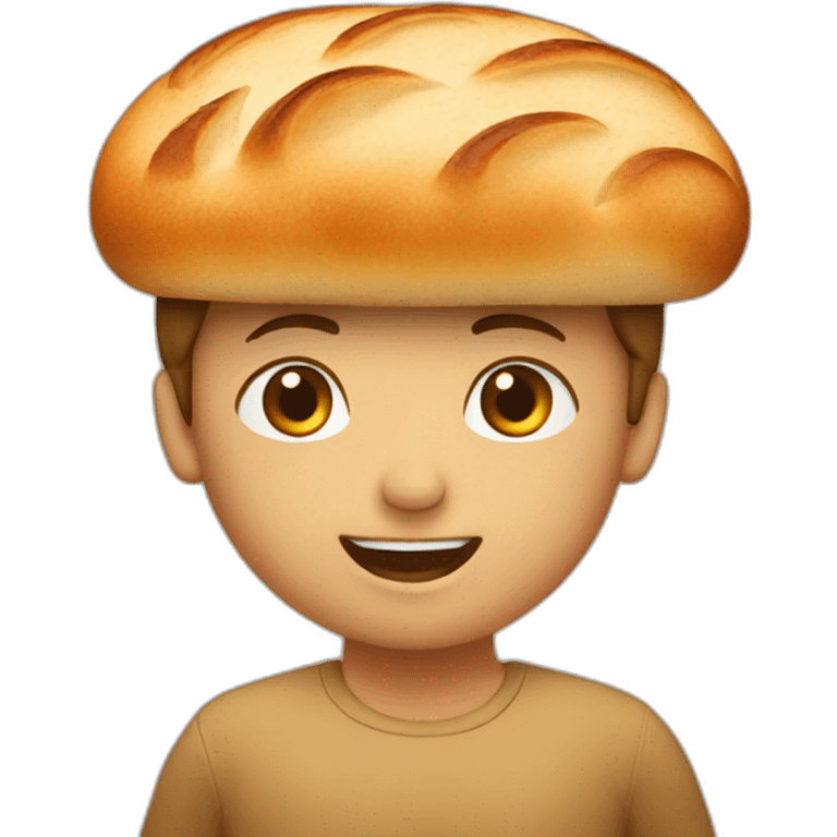 Bread as birthday cake emoji