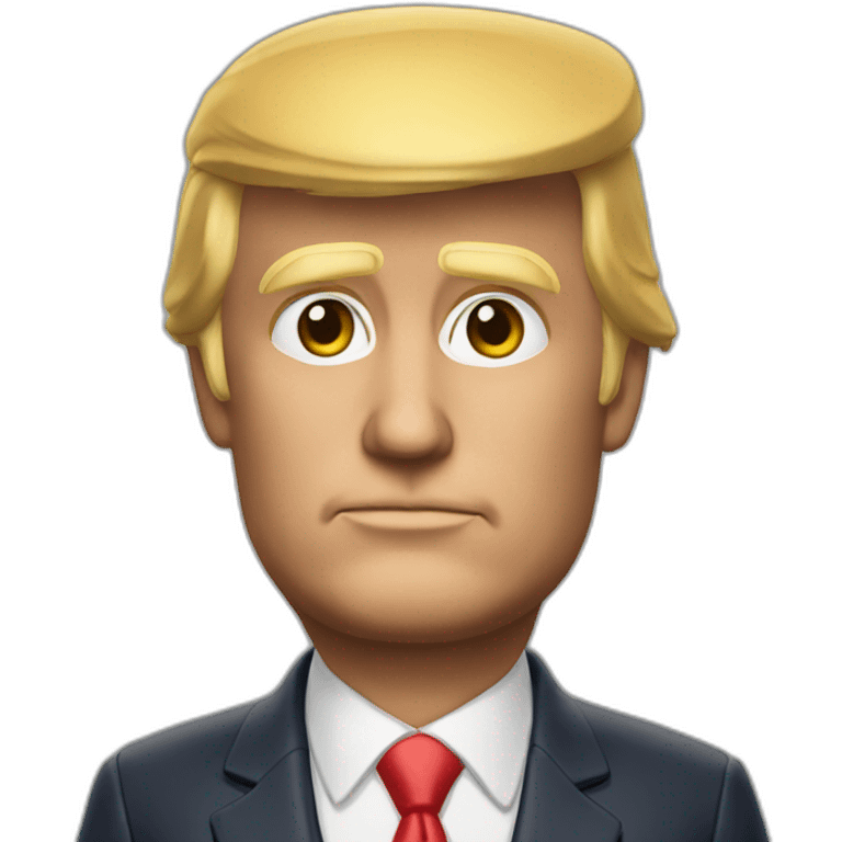 Donald Trump realiste buste emoji