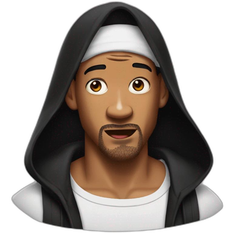 Will smith with black durag shocked emoji