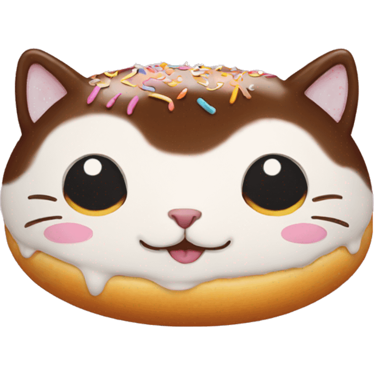 cat in a donut emoji