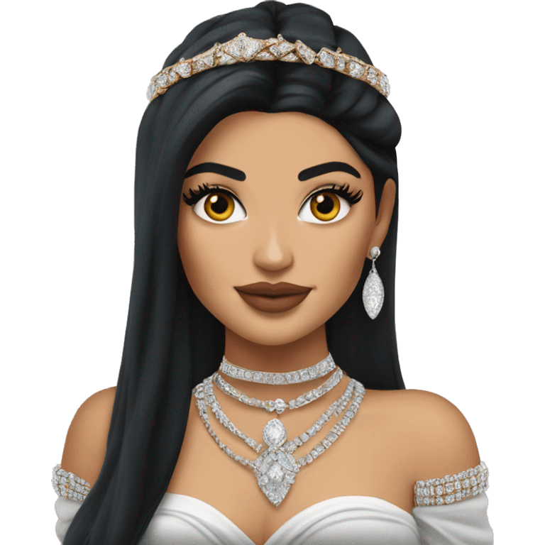 Kylie Jenner Princess with jewellery emoji