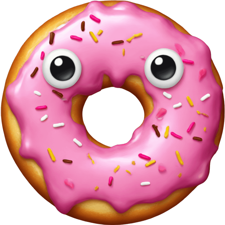 make me a smiling pink frostest donut emoji