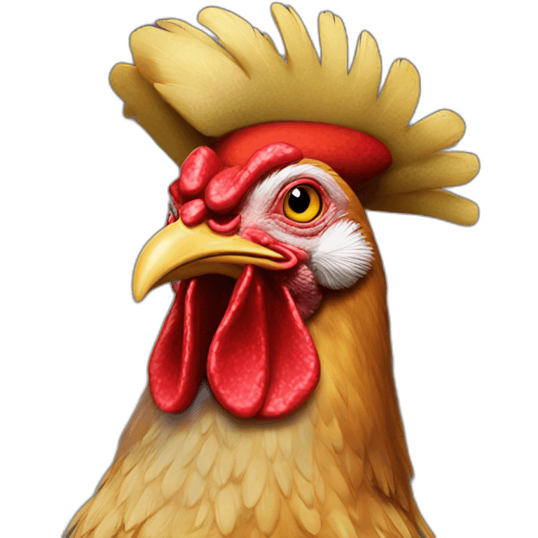 Blackhat chicken emoji