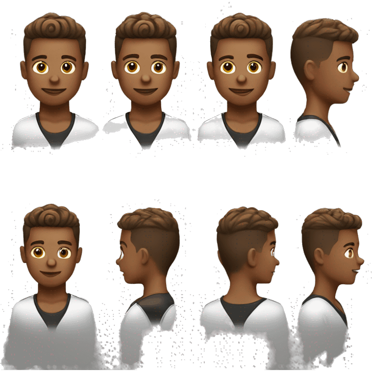 Taper fade brown boy emoji