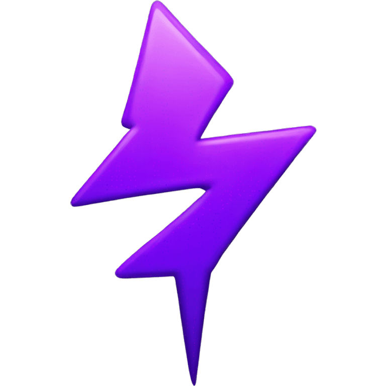 Purple lightning  emoji