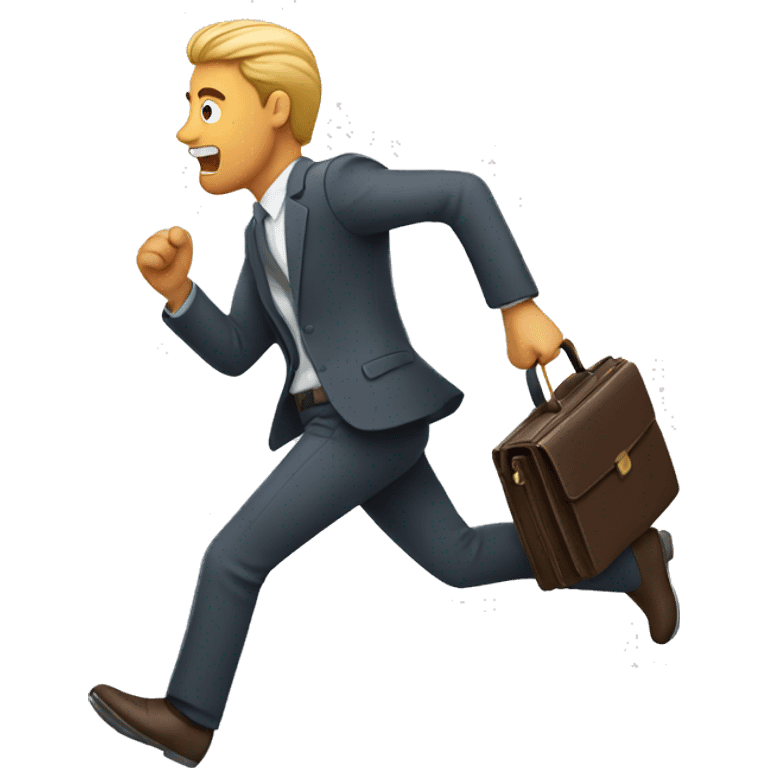 man running with briefcase emoji