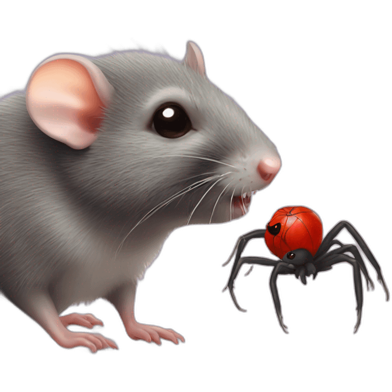 rat kissing spider emoji