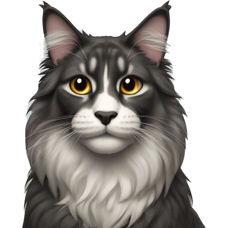 Mainecoon nero emoji