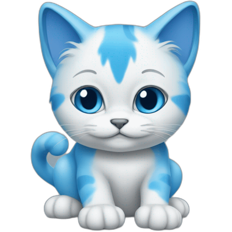 blue smurf cat emoji