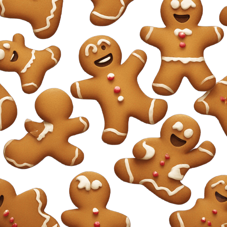 Gingerbread man emoji