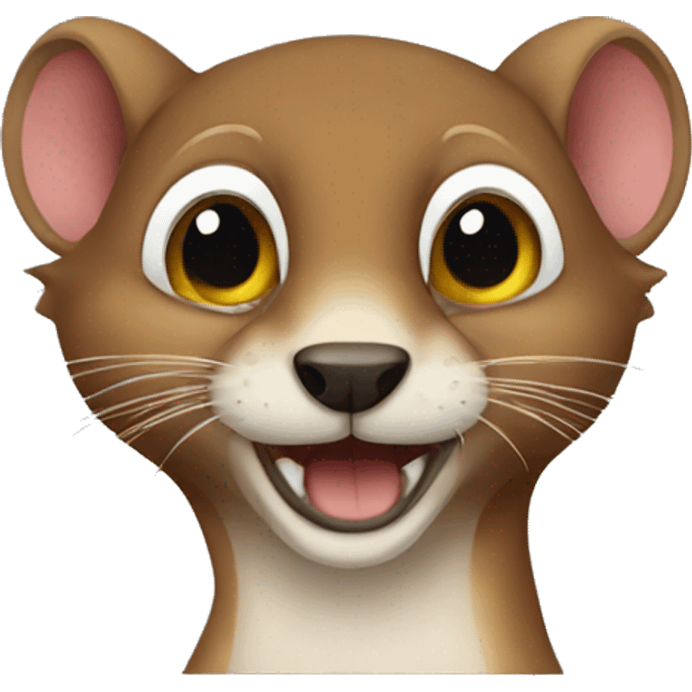 one eyed weasel emoji