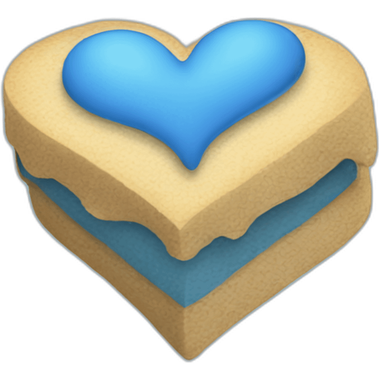 Bleu Patstel heart emoji