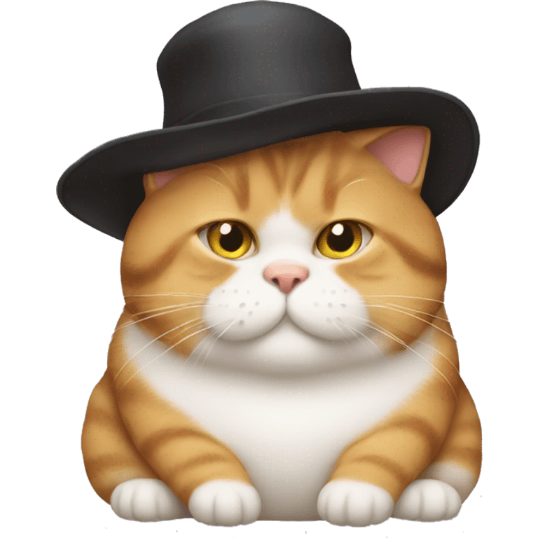 fat cat with fat shat emoji