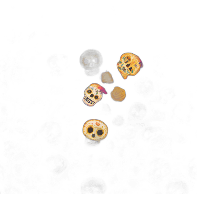 papel picado del dia de los muertos banner emoji