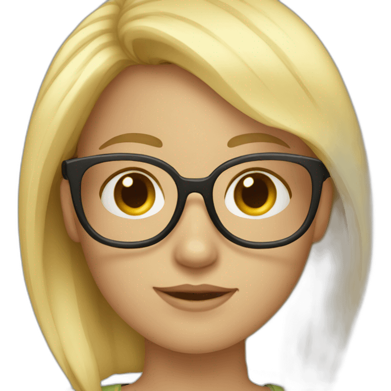 blonde-haired-girl-with-the-glases-What? emoji