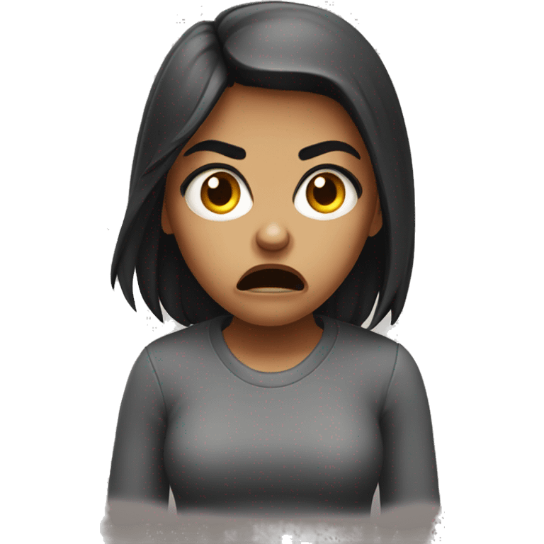 Angry girl emoji