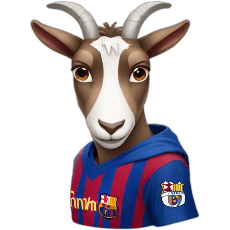 Goat with Lionel Messi jersey  emoji