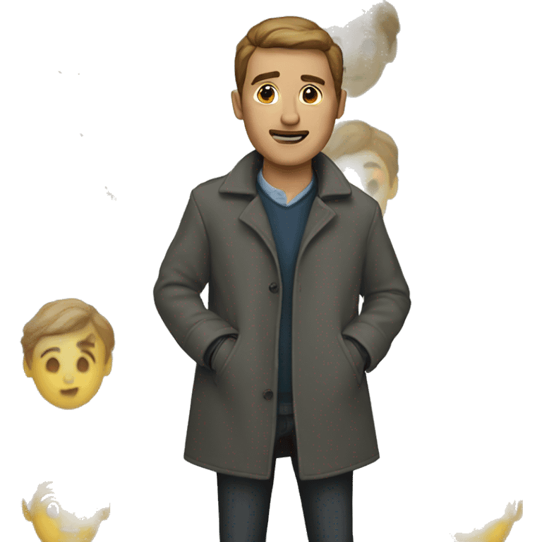 man in a coat emoji