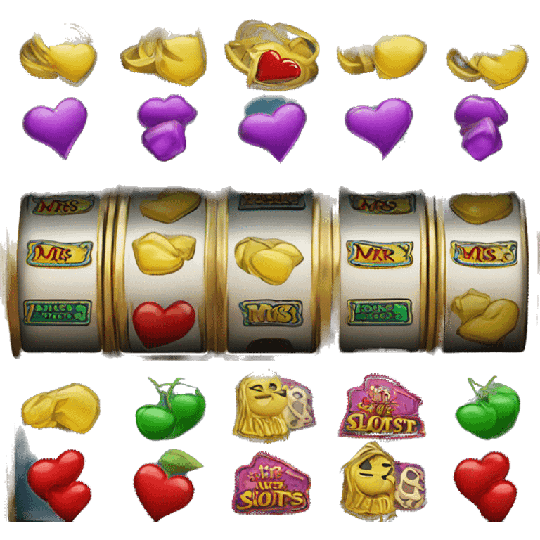 Slot machine labeled "Mr Mrs slots" emoji