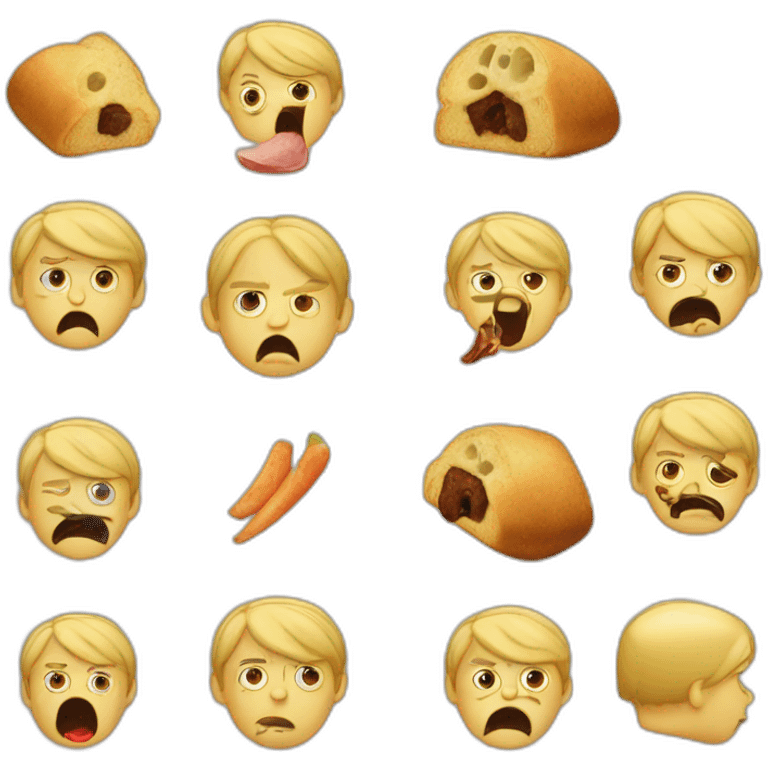 Hitler qui mange emoji